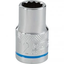 Channellock 1/2 In. Drive 12 Mm 12-Point Shallow Metric Socket
