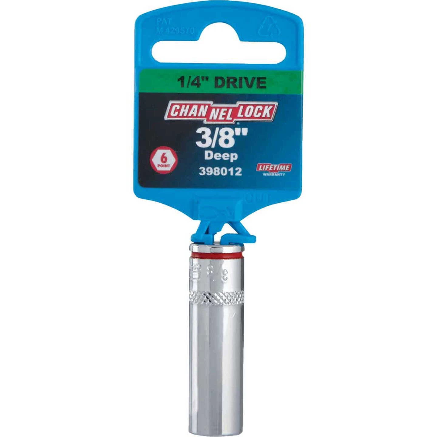 Channellock 1/4 In. Drive 3/8 In. 6-Point Deep Standard Socket 4 Channellock 1/4 In. Drive 3/8 In. 6-Point Deep Standard Socket - Image 2