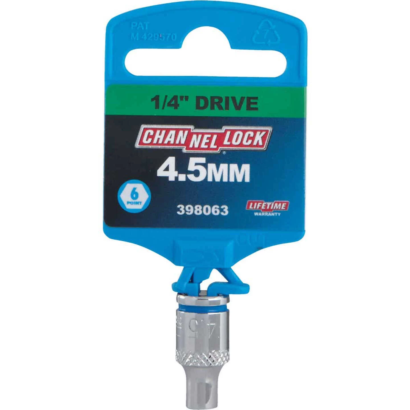 Channellock 1/4 In. Drive 4.5 Mm 6-Point Shallow Metric Socket 4 Channellock 1/4 In. Drive 4.5 Mm 6-Point Shallow Metric Socket - Image 2