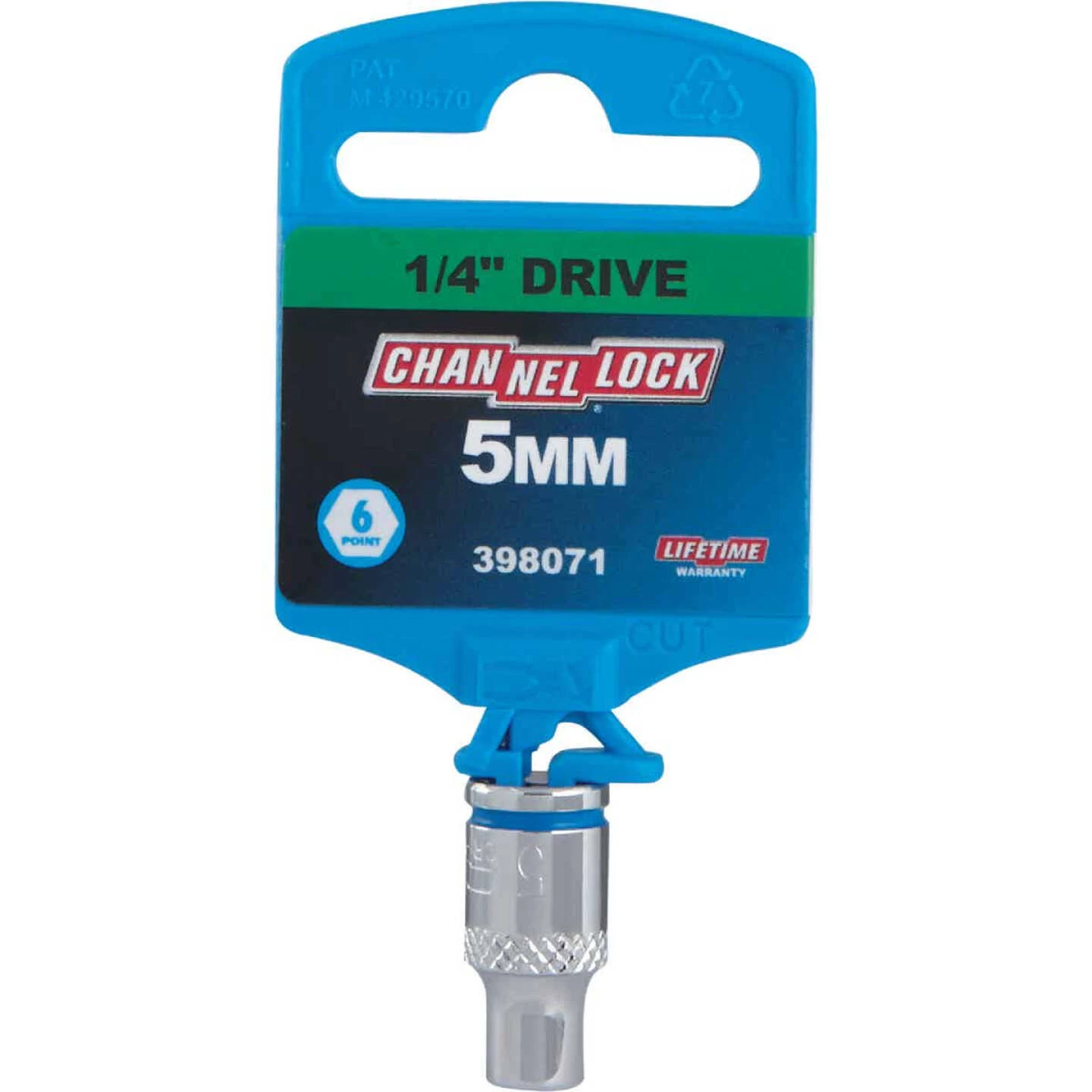 Channellock 1/4 In. Drive 5 Mm 6-Point Shallow Metric Socket 4 Channellock 1/4 In. Drive 5 Mm 6-Point Shallow Metric Socket - Image 2