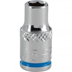 Channellock 1/4 In. Drive 5.5 Mm 6-Point Shallow Metric Socket