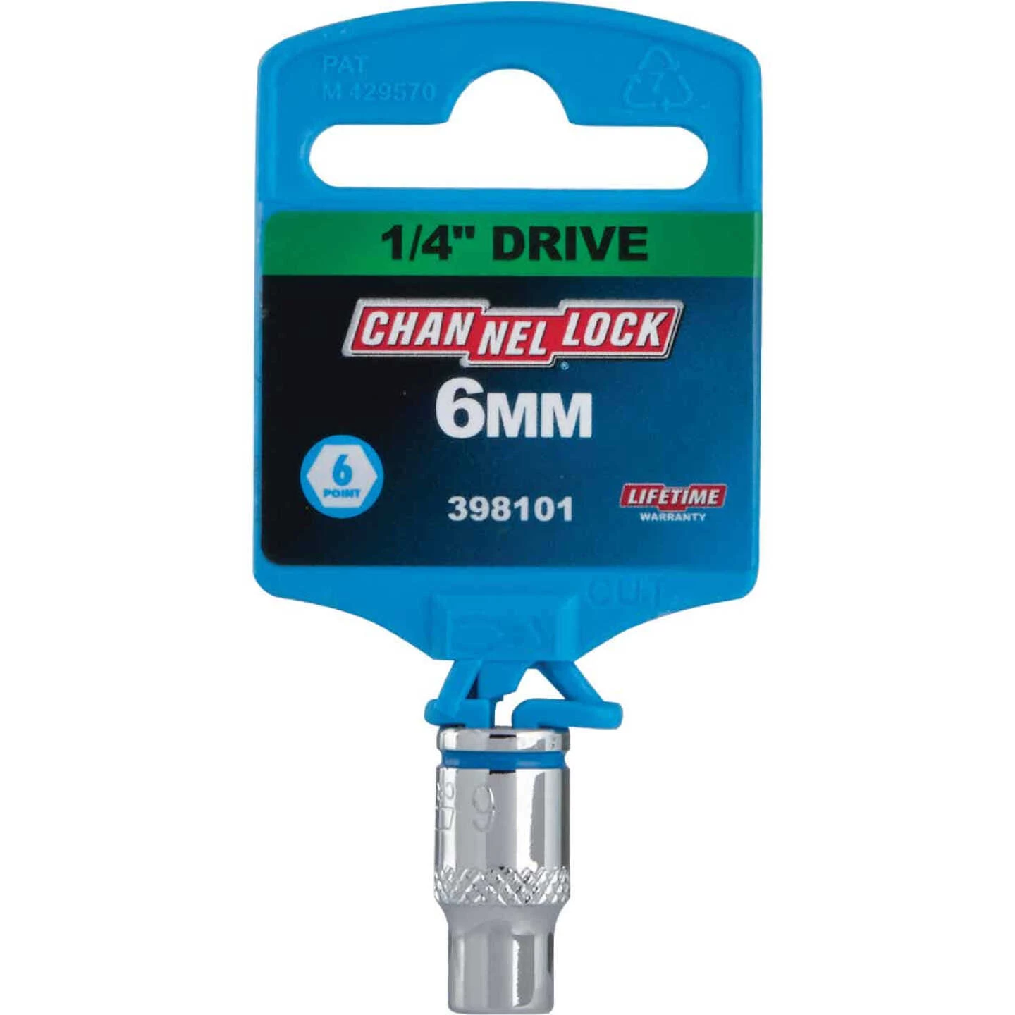Channellock 1/4 In. Drive 6 Mm 6-Point Shallow Metric Socket 4 Channellock 1/4 In. Drive 6 Mm 6-Point Shallow Metric Socket - Image 2